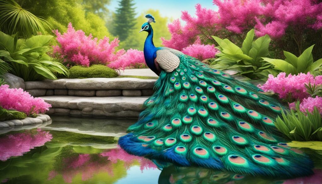 Pink peacock habitat