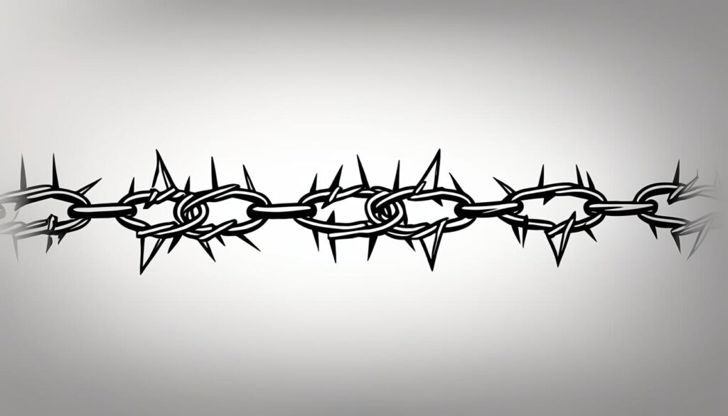 Simple barbed wire tattoo designs