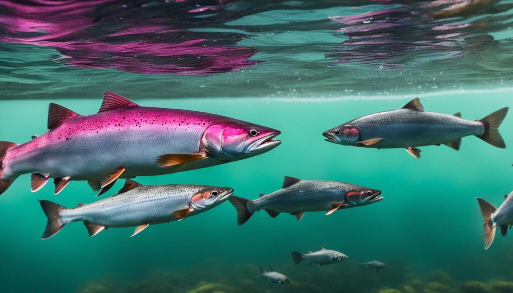 salmon feeding habits