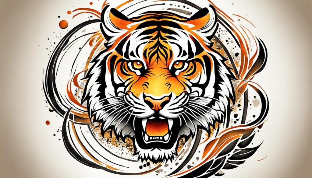 tiger tattoo color