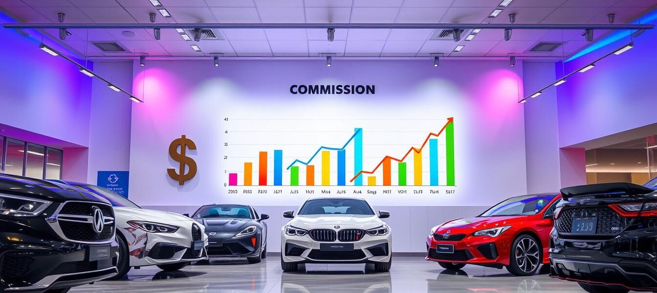 how much commission does a car salesman make