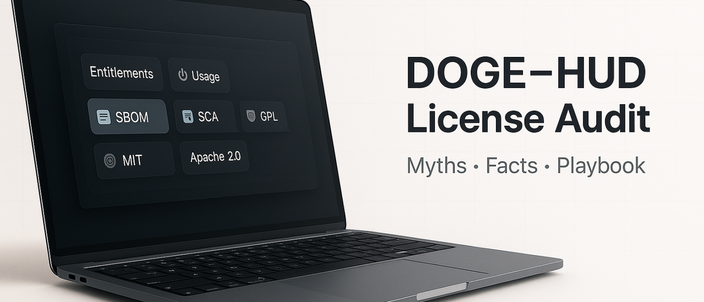 doge software licenses audit hud