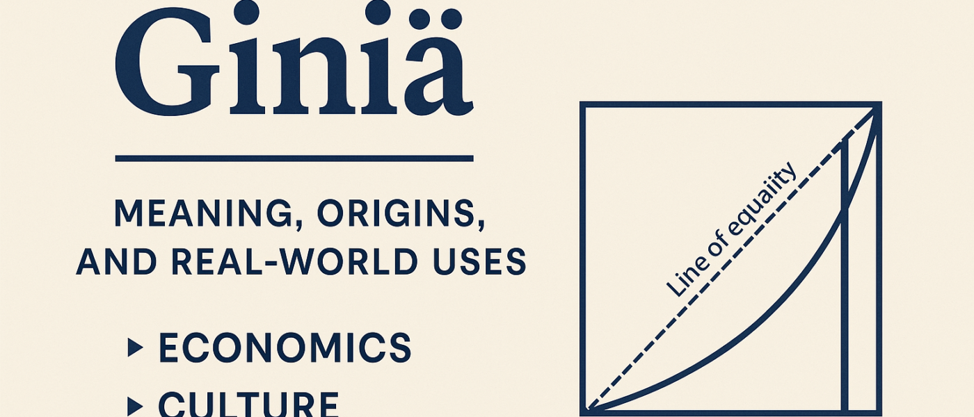 Giniä meaning, origins, and uses in economics, culture, and branding