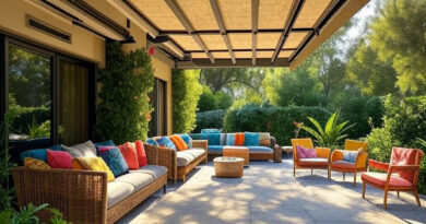 Markiseteppe outdoor shading on patio