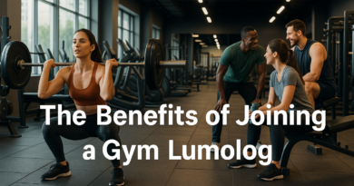 Woman doing squats in a modern Lumolog gym